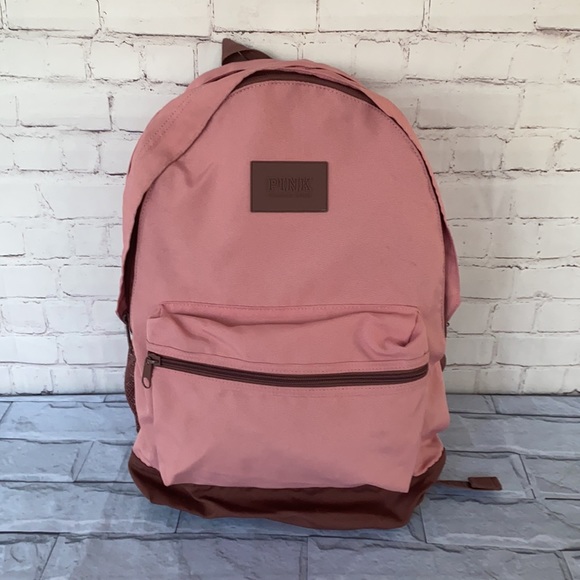 Pink Victoria’s Secret color block backpack - Picture 4 of 8